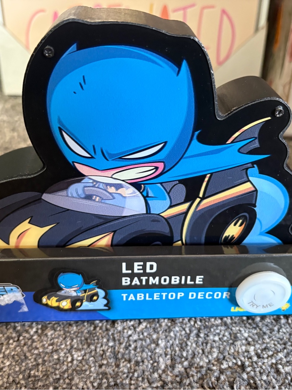 LED Batmobile Tabletop Decor - Blue